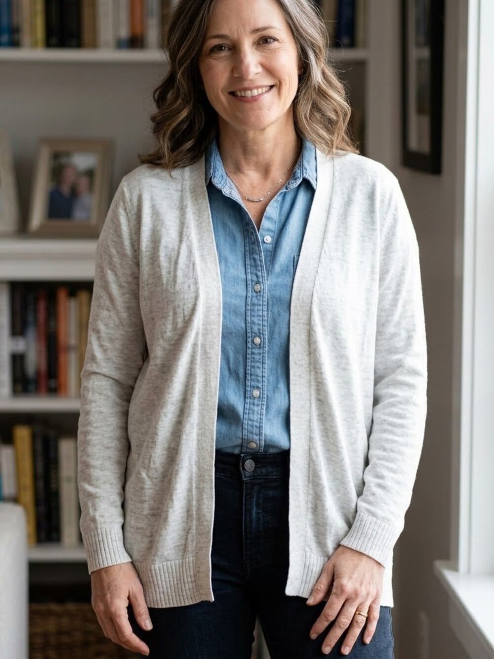 *3 FOR $9* Gap Open Front Knit Long Sleeve Business Knitted Cardigan Sweater Top